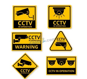 监控标识设计矢量素材